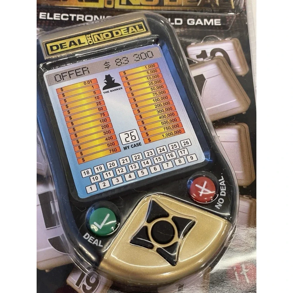 Vintage Deal or No‎ Deal Electronic Handheld Game Travel Size 2006 New Sealed